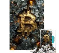 1000 Piece Puzzle For Adults Rock Mining Bitcoin Jigsaw Puzzle Toy Wall Decor A Work of Art Deal As Gifts for The Whole Family (Size 38x52cm)