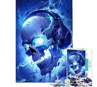 1000-piece Puzzle for Adults ROCK SKULL Fun Activities at Home Difficult Hard Impossible Game Suitable for Ages 14 And Up (50x75cm)