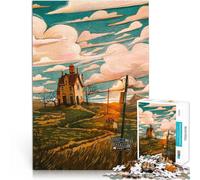 1000-piece puzzle for adults Running Clouds Made of cardboard，for age 14 years and over Play toys It is ideal as a gift for the whole family。size：38x52cm/14.96x20.47inch
