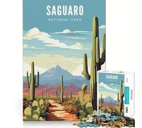 1000 Piece Puzzle For Adults Saguaro National Park Smooth Joint Fun Logic Puzzle Play Casual Game Time Xmas Scene Art (38x26cm)