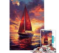1000-piece Puzzle for Adults Sailing Into Sunset Puzzles for Teenagers Staycation Kill Time Help The Brain Exercise Unique Birthday And Gifts (Size 38x26cm)