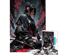 1000 Piece Puzzle For Adults Samurai Girl in Mourning Jigsaw Puzzle Toy Wall Decor A Work of Art Deal As Gifts for The Whole Family (Size 50x75cm)