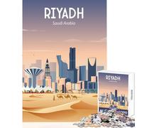 1000-piece Puzzle for Adults Saudi Arabia Jigsaw Puzzles for Adults But Fun And Humorous Help The Brain Exercise Gifts for Friends And Family (38x26cm)