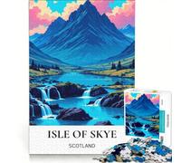 1000 Piece Puzzle For Adults Scotland's Isle of Skye, Impossible Game, Staycation Kill Time, Birthday Present,Travel Gifts, 50x75cm