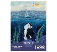 1000-piece Puzzle for Adults Sea Love Jigsaws for Adults Family Games Precision Cutting Unique Birthday And Xmas Gifts 70x50cm/1000pcs