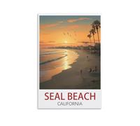 1000 Piece Puzzle for Adults Seal Beach California Home Decor Birthday Party Gift Toy for Men Women Elders Seniors 38x52cm