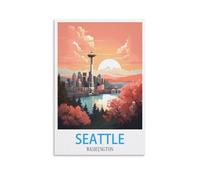 1000 Piece Puzzle for Adults Seattle Washington,Puzzles Micro Pieces Challenging Difficult Puzzles Christmas Birthday Gift Game Toys 70x50cm