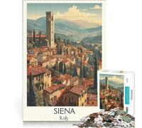 1000 Piece Puzzle For Adults Siena Medieval City, Educational Game, Difficult Challenge, Enhance Love between Couples 50x75cm
