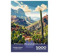 1000 Piece Puzzle for Adults, Sierra Madre Oriental, Mexico Landscape Art Artwork, Mindfulness Activity, Seasonal Gift Choice, Durable Puzzle Pieces, 52x38cm/1000pcs