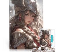 1000 Piece Puzzle For Adults Silver Haired Warrior Woman pädagogische Herausforderung Geeignet für die Schreibtischdekoration38x26cm