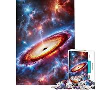 1000 Piece Puzzle For Adults Singularity's Embrace︰ A Cosmic Black Hole Jigsaw Puzzle Toy Wall Decor A Work of Art Deal As Gifts for The Whole Family (Size 50x75cm)