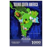 1000 Piece Puzzle for Adults, South America Travel Artwork, Mindfulness Activity, Winter Indoor Entertainment, Precision Cut Pieces, 52x38cm/1000pcs