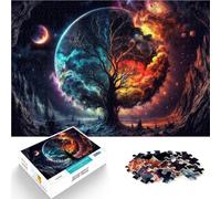 1000-piece puzzle for adults Space Fantasy Landscape Made of cardboard,for age 14 years and over Relax Games Offered as gifts for the whole family。size:38x52cm/14.96x20.47inch