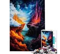 1000 Piece Puzzle For Adults Spiritual Hell ﹨u Sky Jigsaw Puzzle Toy Wall Decor A Work of Art Deal As Gifts for The Whole Family (Size 38x26cm)