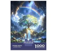 1000-piece Puzzle for Adults Spiritual Rainbow Tree Jigsaws for Adults Family Games Precision Cutting Unique Birthday And Xmas Gifts 70x50cm/1000pcs