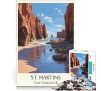 1000 Piece Puzzle For Adults St. Martins, Impossible Game, Staycation Kill Time, Birthday Present,Travel Gifts, 50x75cm