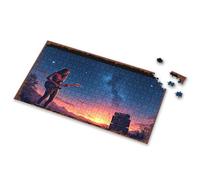 1000 Piece Puzzle For Adults Starry Night Serenade: A Guitarist'S Dream Landscape Picture Puzzle Boy Toys 3 Year Old Girl Gifts(500PCS)