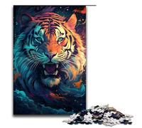 1000 Piece Puzzle For Adults Starry Sky Painting Tiger Game Puzzles for Is Ideal As A Gift for The Whole Family 75x50cm