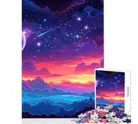1000-piece Puzzle for Adults Stellar Night Enjoyable Group Leisure Activity Special Festive Holiday Surprise Gifts (50X75cm)