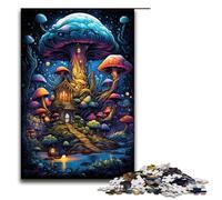 1000 Piece Puzzle For Adults Strange Colorful Mushroom Hut Game Puzzles for Is Ideal As A Gift for The Whole Family 75x50cm
