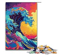 1000 Piece Puzzle For Adults Strange Colorful Waves Jigsaw Relax Games Family Game Stress Reliever Difficult Challenge 75x50cm