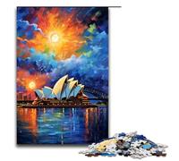 1000 Piece Puzzle For Adults Sydney Opera House Is Surrounded Family Activity Jigsaw Family Game Stress Reliever Difficult Challenge Puzzle 75x50cm