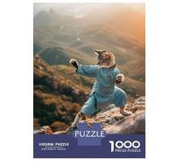 1000-piece Puzzle for Adults Tai Chi Master Kitty Puzzles for Adults Toy Wall Decor Home Decoration Unique Birthday And Xmas Gifts 52x38cm/1000pcs