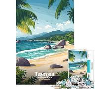 1000 Piece Puzzle For Adults Tayrona National Park, Col Fun Activities at Home Home Art Decor Relaxing Games Suitable for Ages 14 And Up (38x26cm)