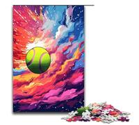 1000 Piece Puzzle For Adults Tennis Ball by SplattersLots of Thick Coloured Cloud Game Puzzles for Is Ideal As A Gift for The Whole Family 75x50cm