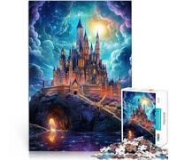 1000-piece puzzle for adults the castle Made of cardboard for age 14+ game wall decoration Unique gifts for birthday and Christmas。size：26x38cm/10.24x14.96inch