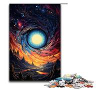 1000 Piece Puzzle For Adults The Colorful Psychedelia of Black Hole Dawn Jigsaw Relax Games Family Game Stress Reliever Difficult Challenge 75x50cm