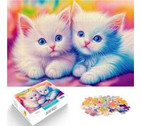 1000 Piece Puzzle For Adults The Cutest Kittens Lernspiel-Herausforderungsspielzeug Geburtstagsgeschenk, Geschenke, Wandkunst52x38cm