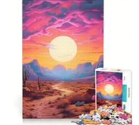 1000 Piece Puzzle For Adults The Desert Path Brain Teaser Game Difficult Hard Improving Love between Couples 50x75cm