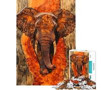 1000-piece Puzzle for Adults The Elephant's Grace Puzzles for Teenagers Staycation Kill Time Help The Brain Exercise Unique Birthday And Gifts (Size 50x75cm)