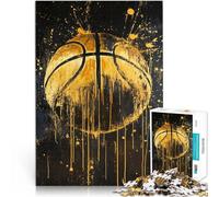 1000 Piece Puzzle For Adults The Golden Basketball Lernspielzeug für die ganze Familie Eltern-Kind-Interaktion52x38cm