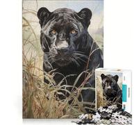 1000 Piece Puzzle For Adults The Jaguar Kingdom Brain Teaser Game Difficult Hard Improving Love between Couples 38x26cm
