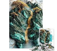 1000-piece Puzzle for Adults The Mountain's Golden Heart Puzzles for Teenagers Staycation Kill Time Help The Brain Exercise Unique Birthday And Gifts (Size 38x52cm)