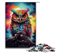 1000 Piece Puzzle for Adults The Owl in The Crater Is Surrounded Jigsaw for Educational Game Challenge Toy Artwork Gift 75x50cm