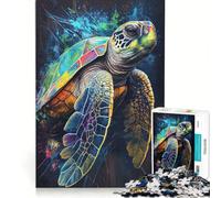 1000 Piece Puzzle For Adults The Patient Turtle Brain Teaser Game Difficult Hard Improving Love between Couples 38x52cm