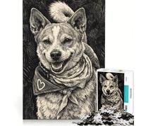 1000 Piece Puzzle For Adults The Peace Dog Brain Teaser Game Difficult Hard Improving Love between Couples 38x26cm