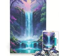 1000 Piece Puzzle For Adults The Secret Waterfall Oasis Brain Teaser Game Difficult Hard Improving Love between Couples 38x26cm