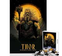 1000 Piece Puzzle For Adults Thor Poster Educational Toy Great Gift for Games for Educational Game for Birthday, Chrismas Size 38x52cm