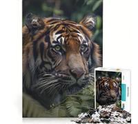 1000 Piece Puzzle For Adults Tiger In The Jungle Brain Teaser Game Difficult Hard Improving Love between Couples 38x26cm