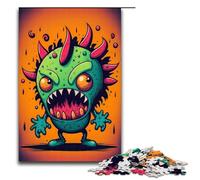 1000 Piece Puzzle for Adults Tiny Evil Monster Creature Jigsaw for Educational Game Challenge Toy Artwork Gift 75x50cm