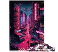 1000 Piece Puzzle For Adults Tokyo neon japanese Hand speed competition 26x38cm Stress Reliever Staycation Kill time for ages 14+