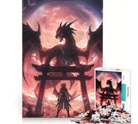 1000 Piece Puzzle For Adults Torii Gate Dragon Otaku Brain Teaser Game Difficult Hard Improving Love between Couples 50x75cm