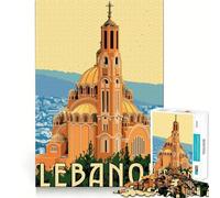 1000 Piece Puzzle For Adults Travel to Lebanon Clean Cut Piece Thinking Skill Game Calm Time Fun Xmas Scene Art (38x52cm)
