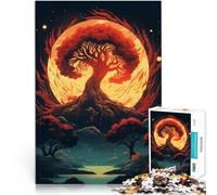 1000 Piece Puzzle For Adults Tree of Life Moonshine Herausforderndes Spielspielzeug Wunschliste mit dem Weihnachtsmann75x50cm