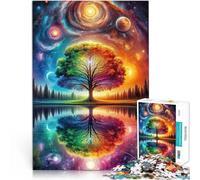 1000-piece puzzle for adults Tree of the Spirit Made of wood for age 14+ Home decoration toys Funny gift。size:50x75cm/19.68x29.52inch
