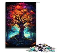 1000 Piece Puzzle for Adults Tree of Wisdom colorful Jigsaw for Educational Game Challenge Toy Artwork Gift 75x50cm